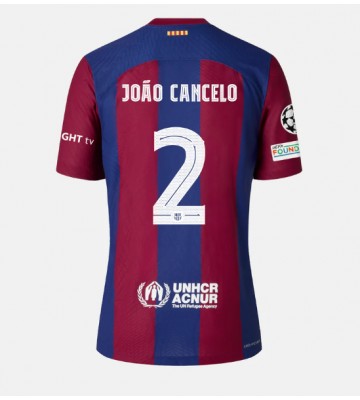 Barcelona Joao Cancelo #2 Hjemmebanetrøje 2023-24 Kort ærmer
